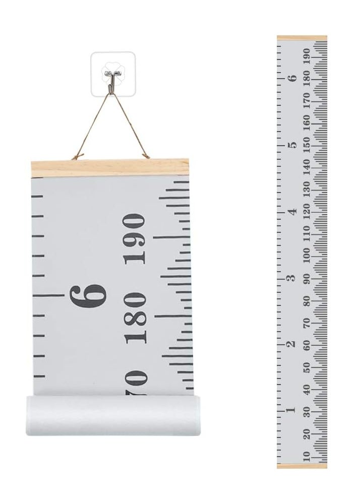FOCCTS Baby Growth Chart with Wood Frame - Image 1